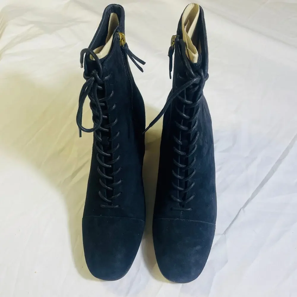 NWT J. Crew Suede Lace Up Boots